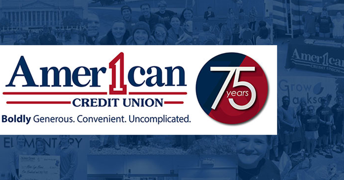 American 1 75th Anniversary Logo