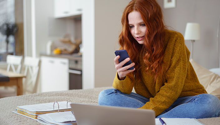 Woman On Phone